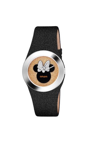 Reloj Minnie Mouse Negro y Brillo DP151-U320